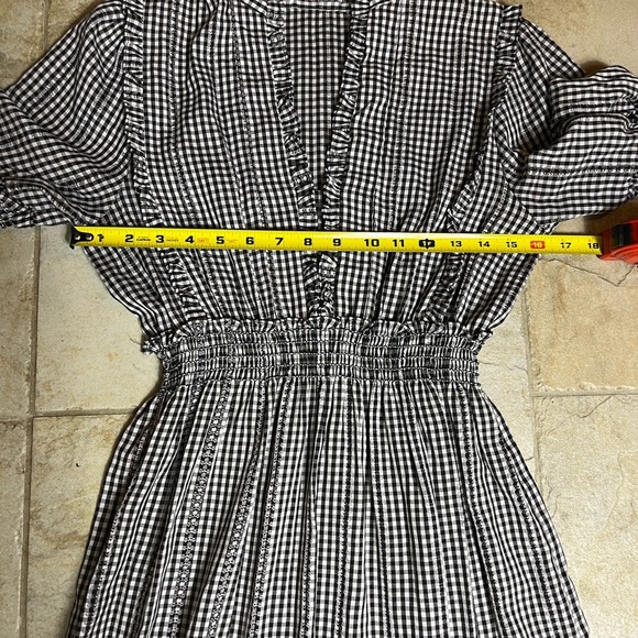 Max Studio Gingham Puff Sleeve Midi Dress | Cottagecore Prairie - Picture 10 of 12
